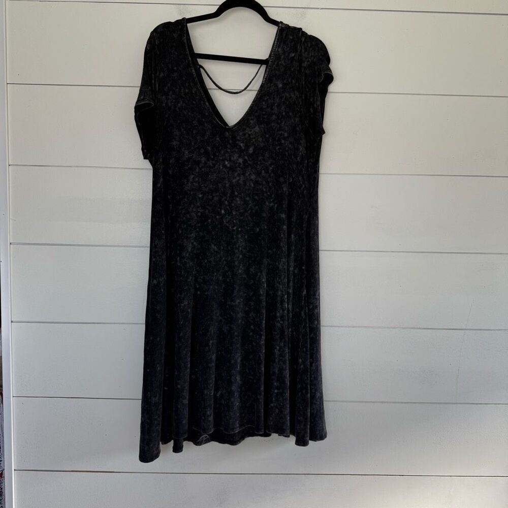 Torrid Women’s 1X Black Tie Dye Stretchy Soft Dress